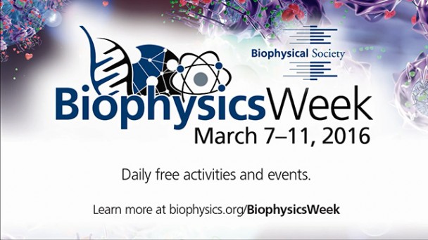 Looking forward to Biophysics Week